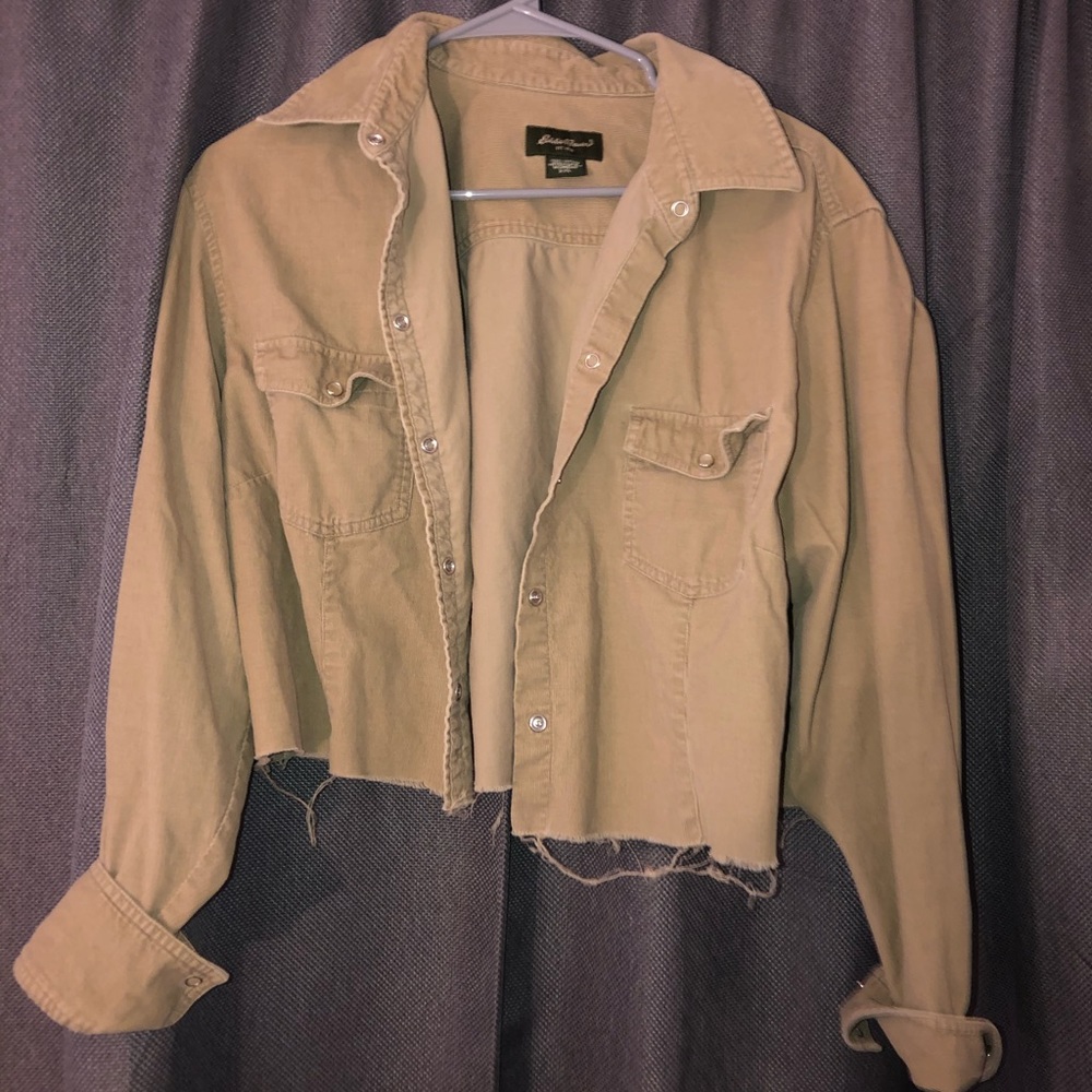 Cropped Corduroy Jacket